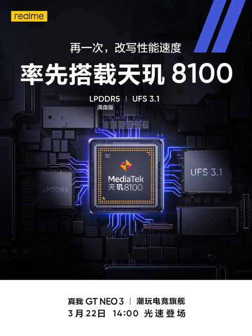 真我GT Neo3官宣 天玑8100+独立显示芯片，打造双芯电竞旗舰新标杆